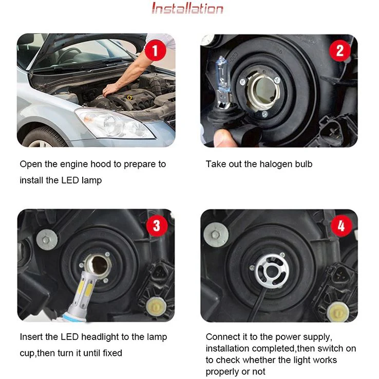 LYO LED Headlight Kit – H11, H8, H9, H13, 9004, 9005, 9006, 9007 Socket Compatible - Image 5