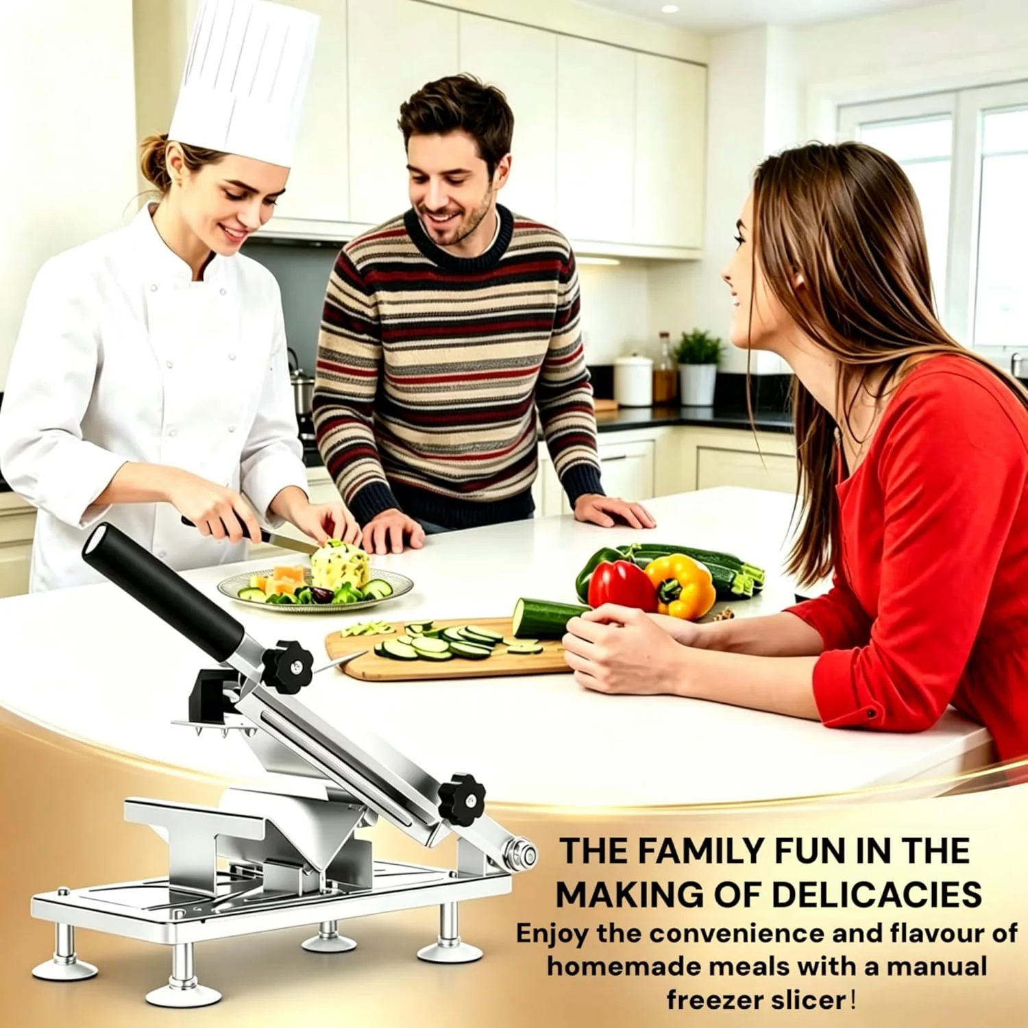 New Manual Meat Slicer & Cutter – Effortless Precision Slicing for Deli, Frozen Meat, and Veggies S1311 MM041 - Image 7