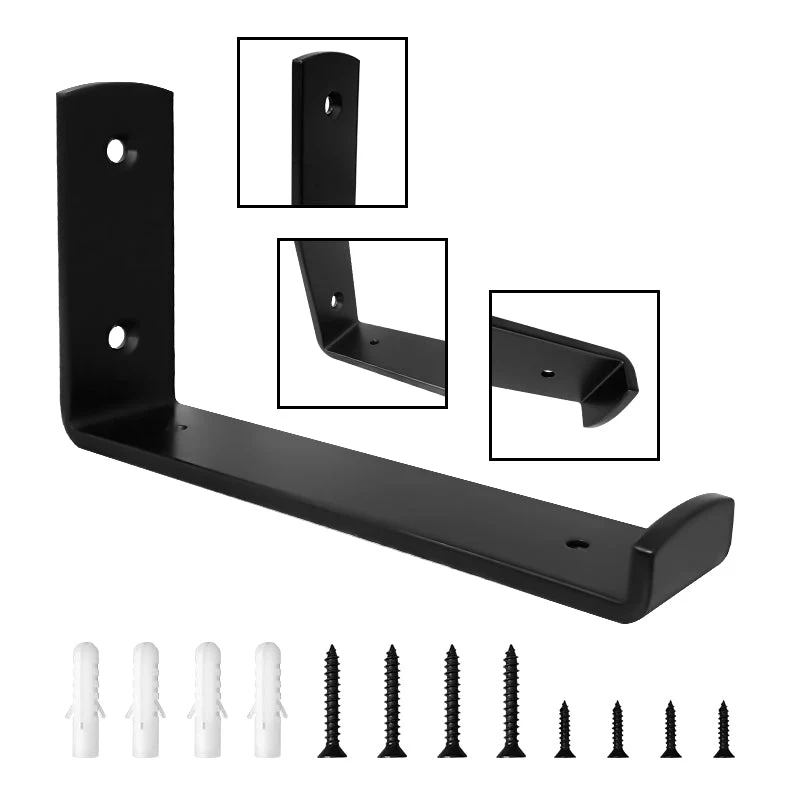 Metal 4-Piece Heavy Duty Shelf Bracket Set – Strong Wall Support 6210810 - Image 3