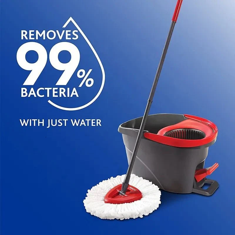 Microfiber Spin Floor Mop & Bucket System with Wringer – Deep Clean for Hardwood, Tile & Laminate S3146 - Image 4