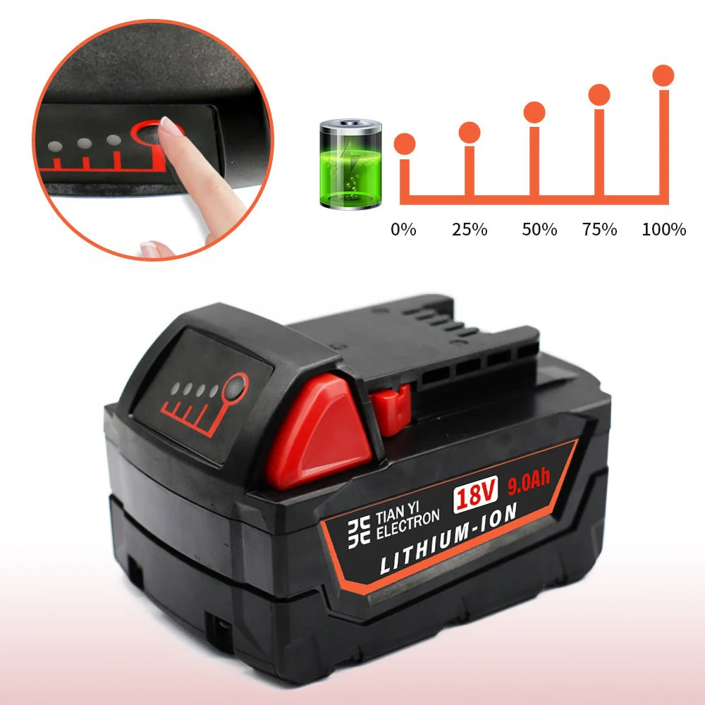 New Milwaukee M18 Battery Replacement – High Capacity Power Tool Battery - Image 4