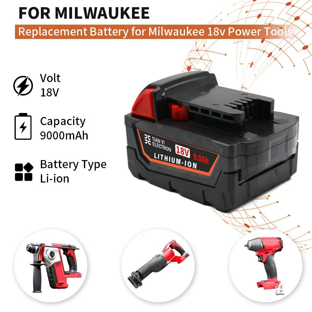 New Milwaukee M18 Battery Replacement – High Capacity Power Tool Battery - Image 7