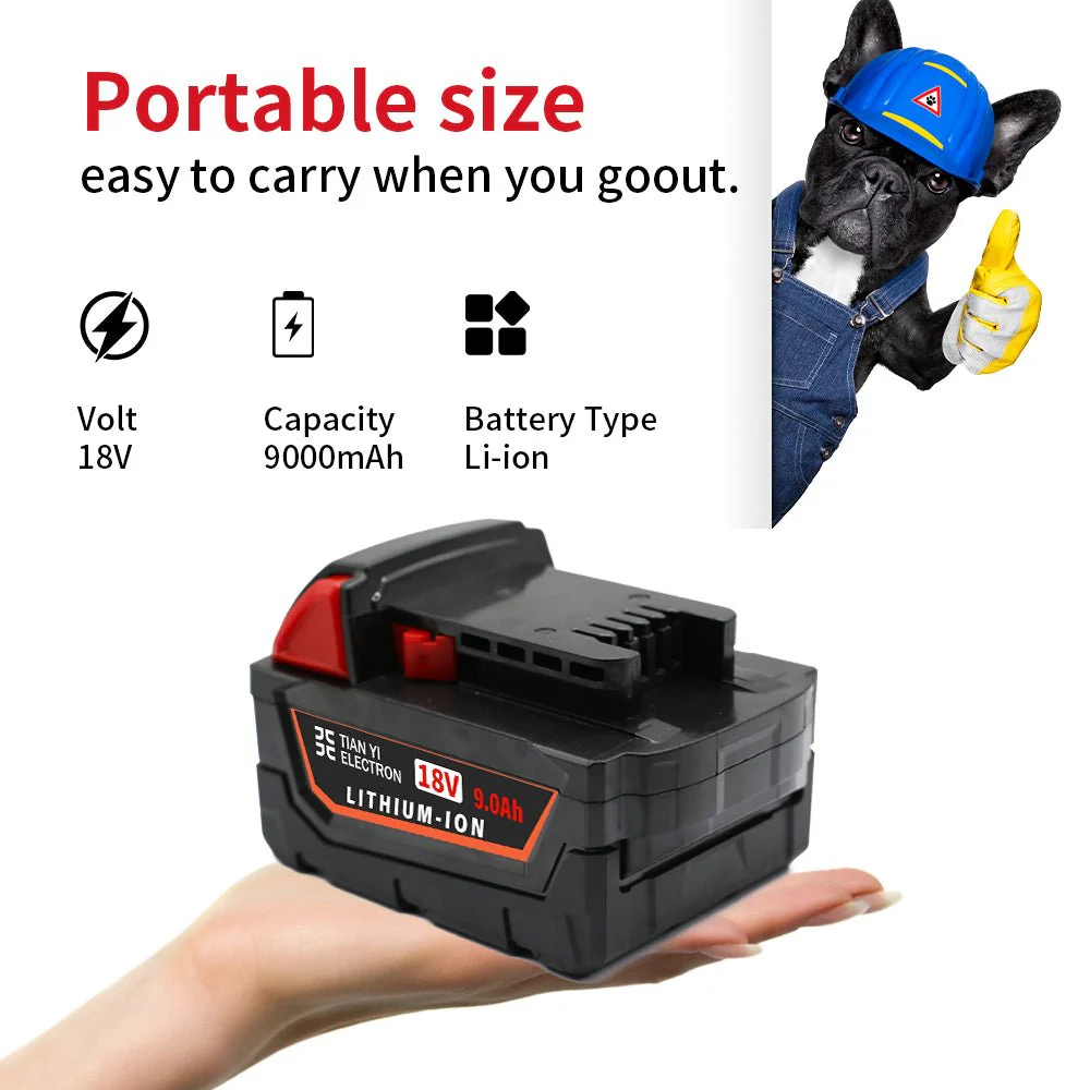 New Milwaukee M18 Battery Replacement – High Capacity Power Tool Battery - Image 8