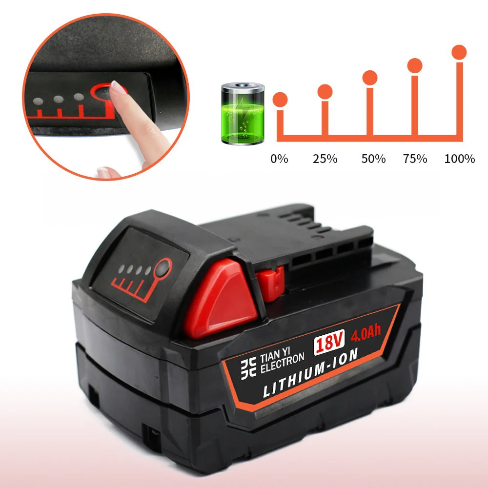 New Milwaukee M18 Battery Replacement – High Capacity Power Tool Battery - Image 9