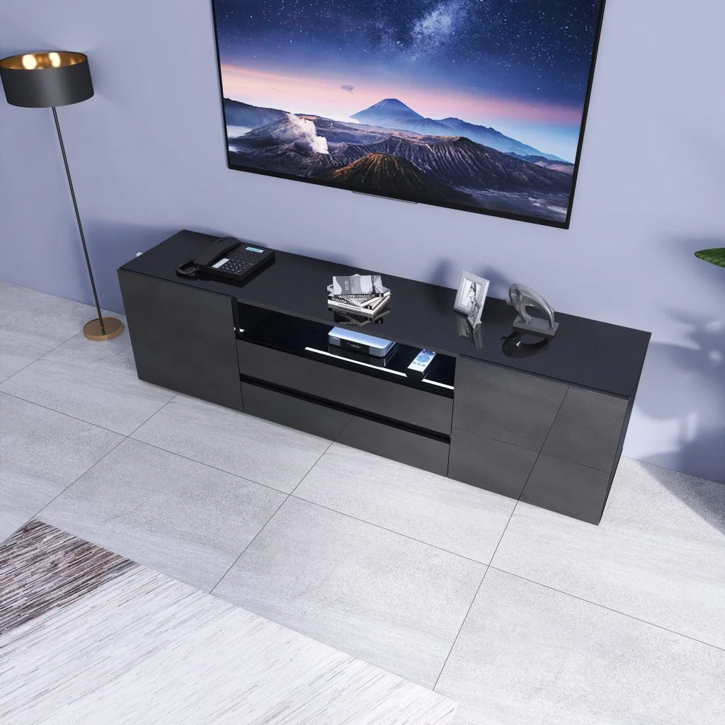 New Modern High Gloss LED TV Stand Cabinet – Sleek & Stylish Entertainment Unit - Image 3