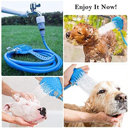 New Dog Bathing 2-in-1 Shower Sprayer Brush – Gentle Pet Grooming & Washing Tool 70S21 - Image 3