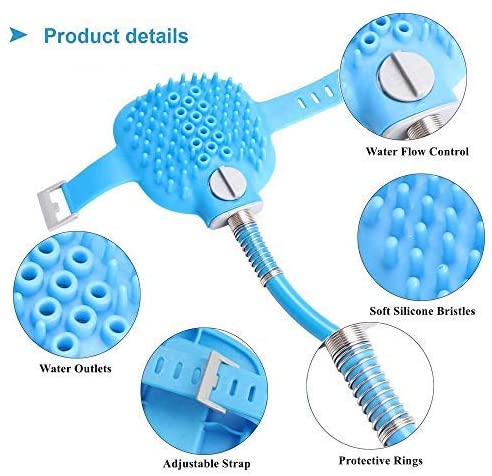 New Dog Bathing 2-in-1 Shower Sprayer Brush – Gentle Pet Grooming & Washing Tool 70S21 - Image 5