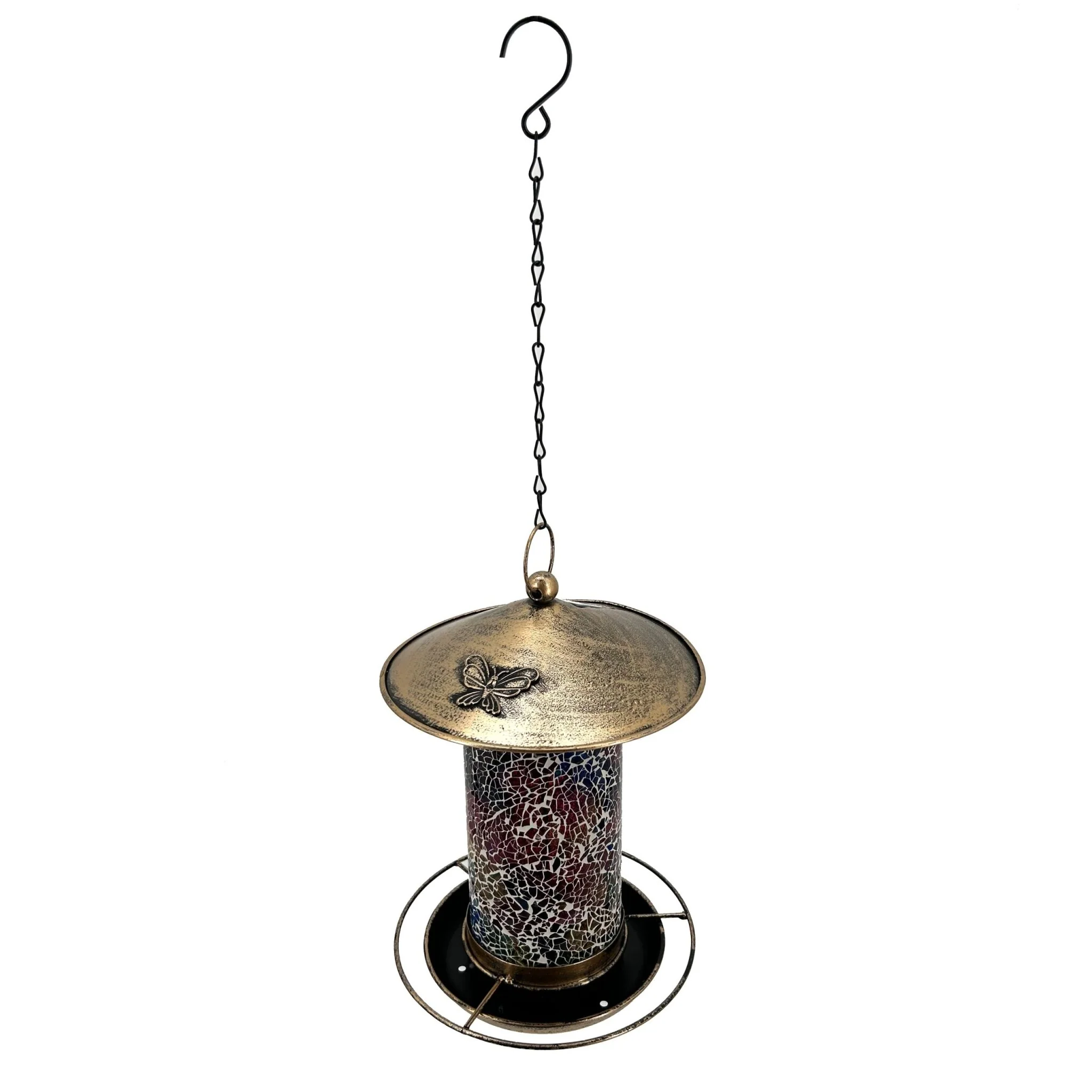 New Outdoor Hanging Solar Bird Feeder – Hummingbird Feeder with LED Light for Garden & Yard 812732 - Image 2