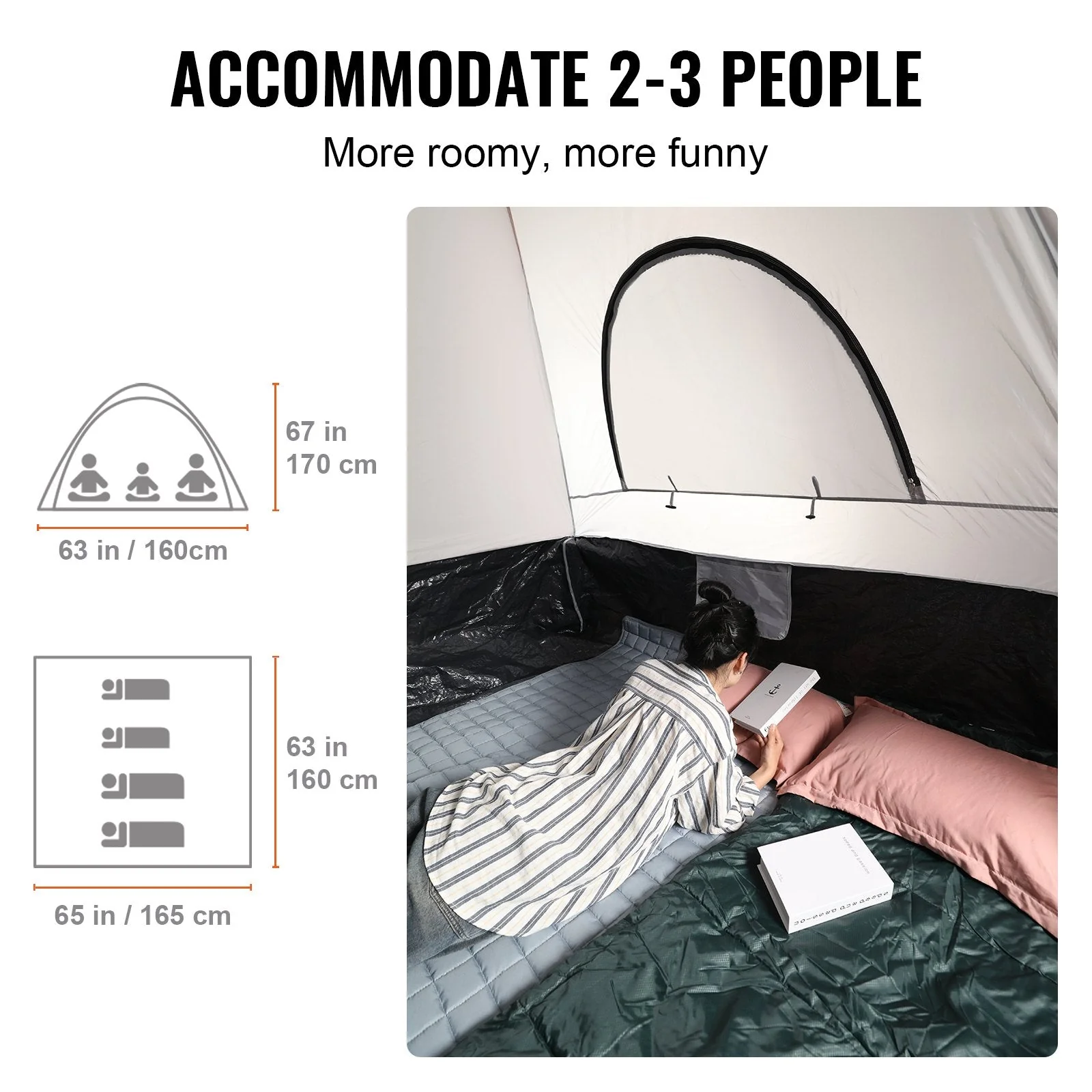New Pickup Truck Tent with Rain Layer & Carry Bag – Available in 65"x65"x67" and 79"x65"x67" - Image 15
