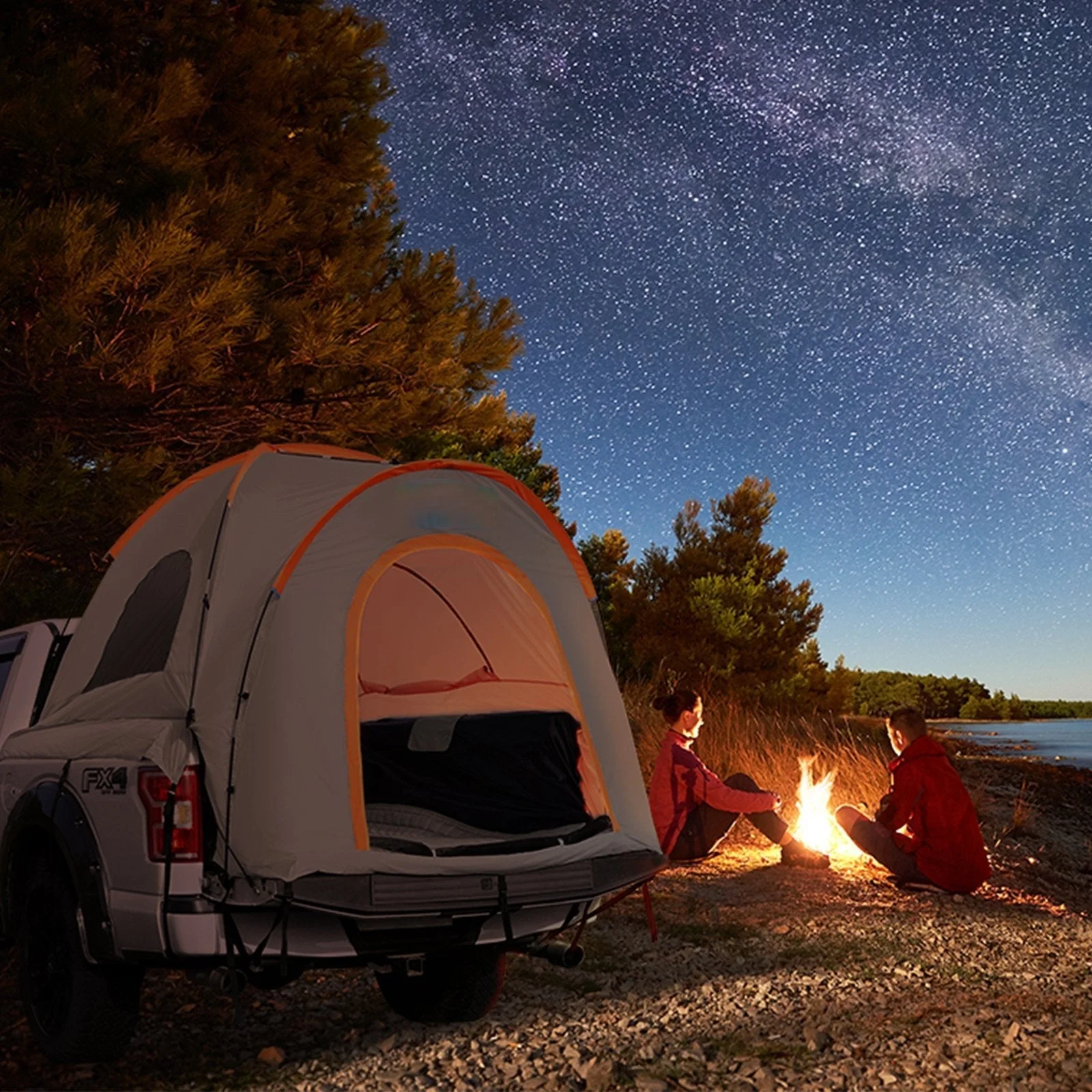 New Pickup Truck Tent with Rain Layer & Carry Bag – Available in 65"x65"x67" and 79"x65"x67" - Image 6