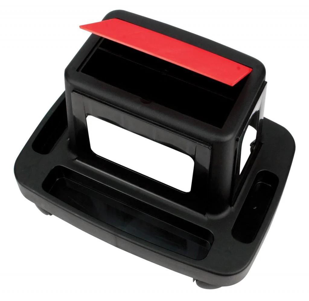 New Plastic Rolling Work Seat – Mobile Mechanic Stool with Casters 5472W - Image 2