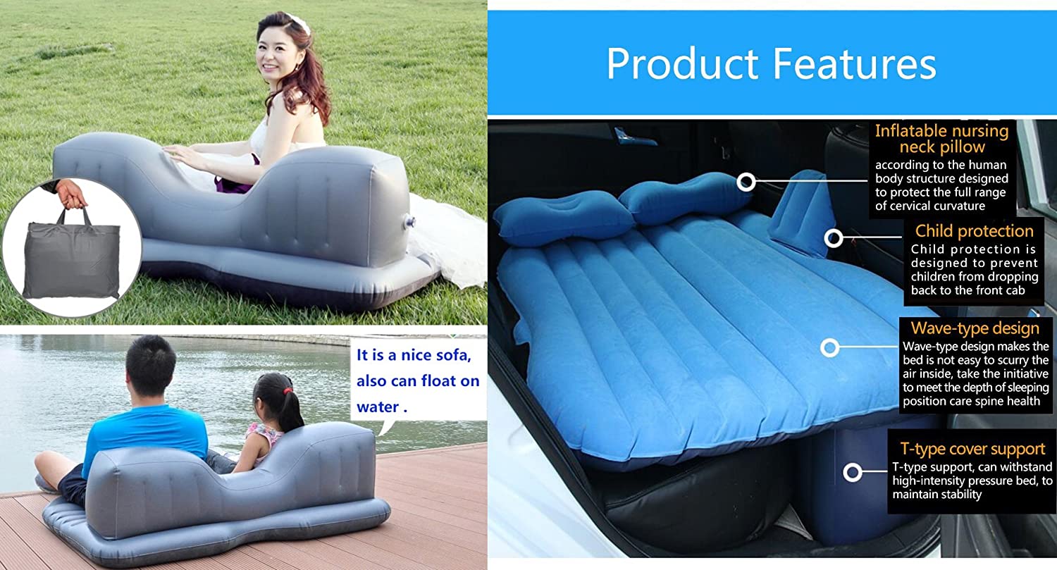 New Portable Back Seat Air Mattress – Car Camping Travel Bed SPTY023 - Image 7