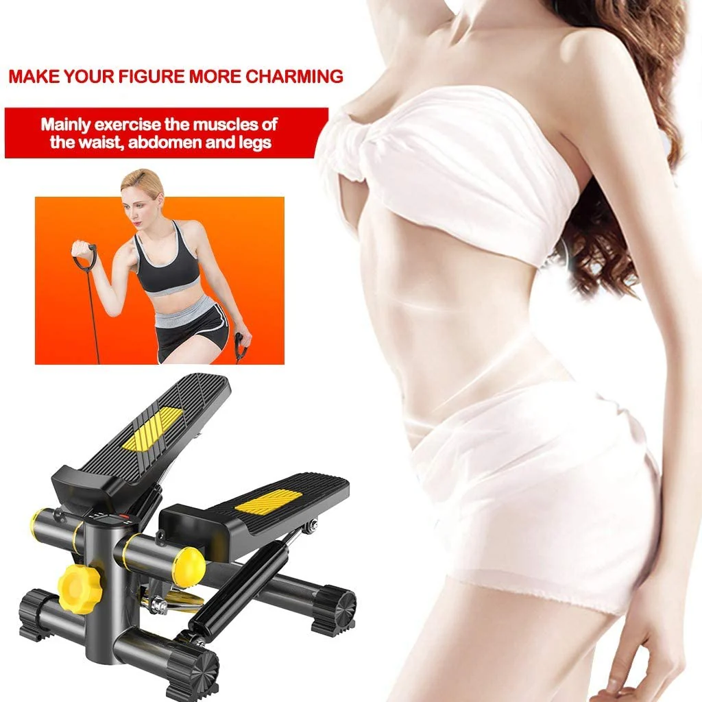 New Portable Fitness Stepper with Resistance Bands – Compact Home Exercise Stepper for Full-Body Workout S3054 - Image 2