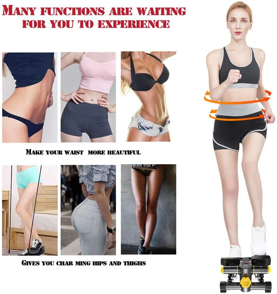 New Portable Fitness Stepper with Resistance Bands – Compact Home Exercise Stepper for Full-Body Workout S3054 - Image 4
