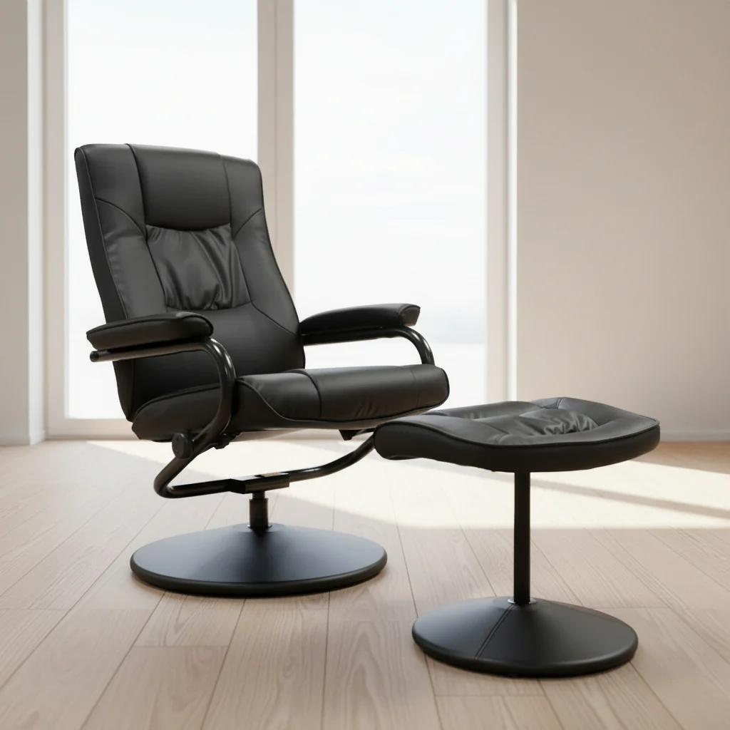 New Recliner Armchair with Ottoman – Comfortable Lounge Chair for Living Room & Office