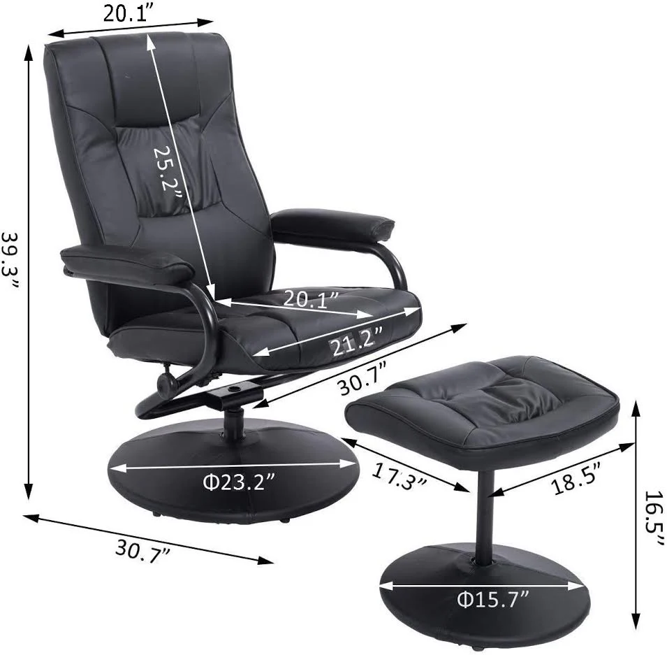 New Recliner Armchair with Ottoman – Comfortable Lounge Chair for Living Room & Office - Image 3