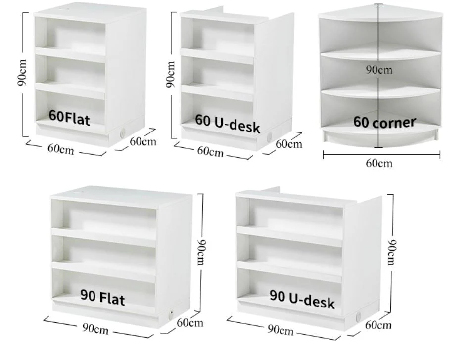 New Retail Display & Checkout Counters – Multiple Styles & Sizes | Gray Finish - Image 6