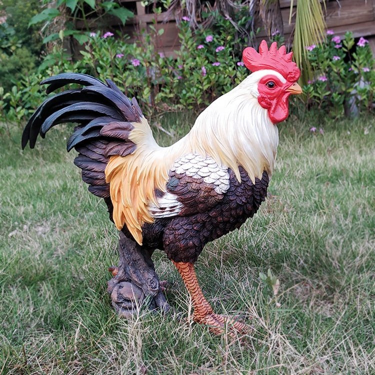 New Rooster Garden Statue – Indoor & Outdoor Decorative Farmhouse Figure B148734B