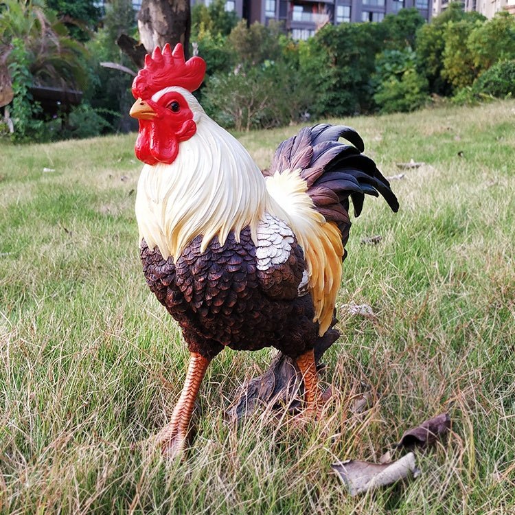 New Rooster Garden Statue – Indoor & Outdoor Decorative Farmhouse Figure B148734B - Image 3