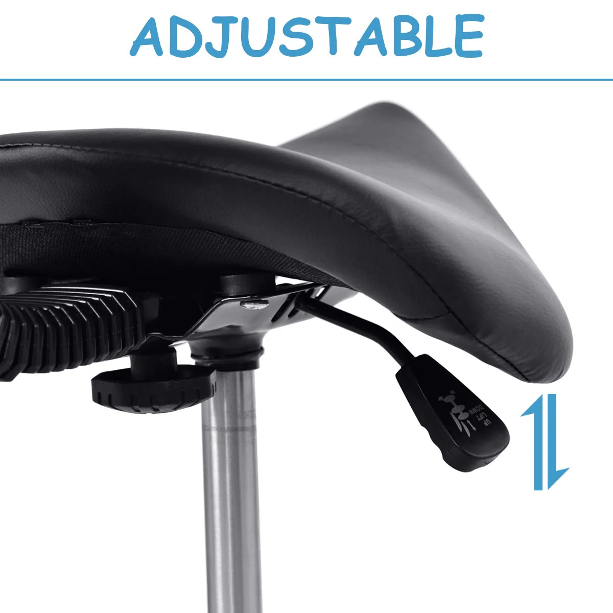 NEW Salon Saddle Adjustable Height Backrest Chair GR003 - Image 5