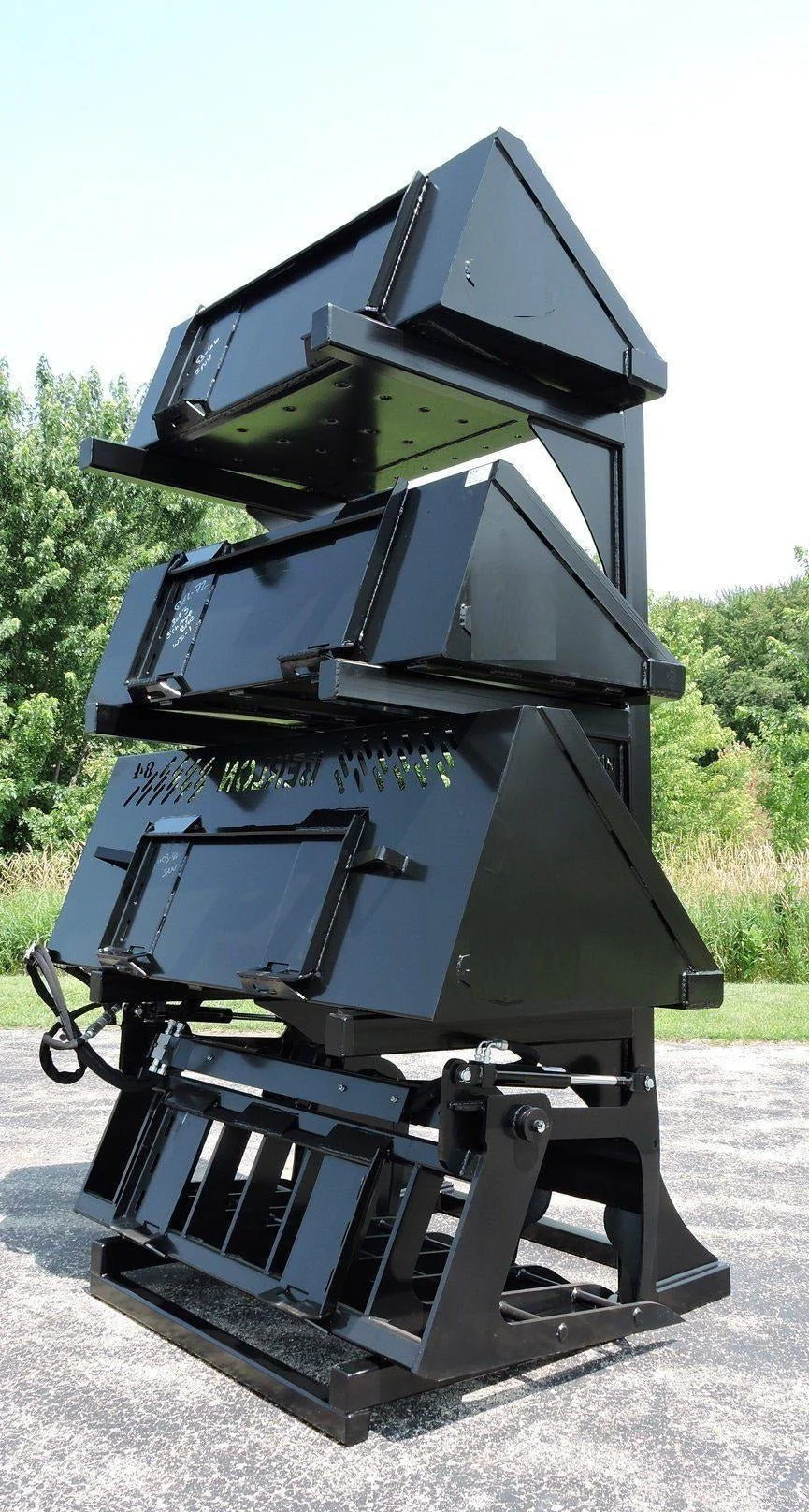 New Skid Steer & Tractor Attachment Storage Rack – 4 Bucket, 8 Bucket & Skid Steer Auger Rack Add-On - Image 4