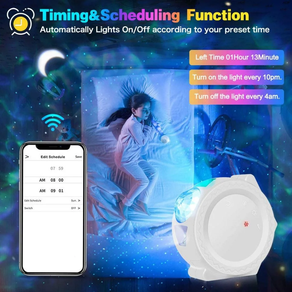 New Smart Star Projector Night Light – App & Alexa Controlled Galaxy Light for Bedroom & Kids S3059 - Image 2