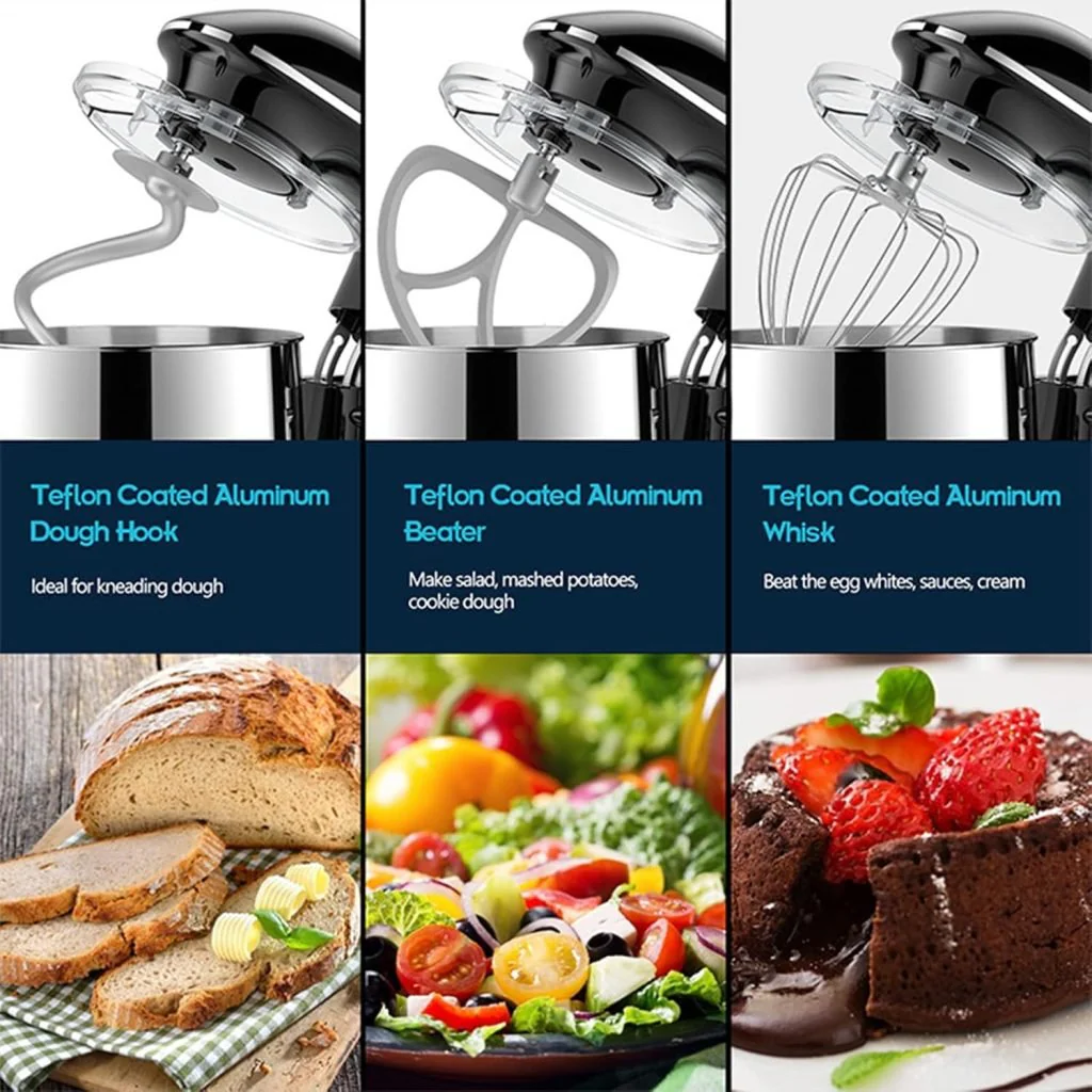 New -Speed Kitchen Stand Mixer 8L 660W – Electric Food Mixer with Bowl & Attachments 825737 - Image 3