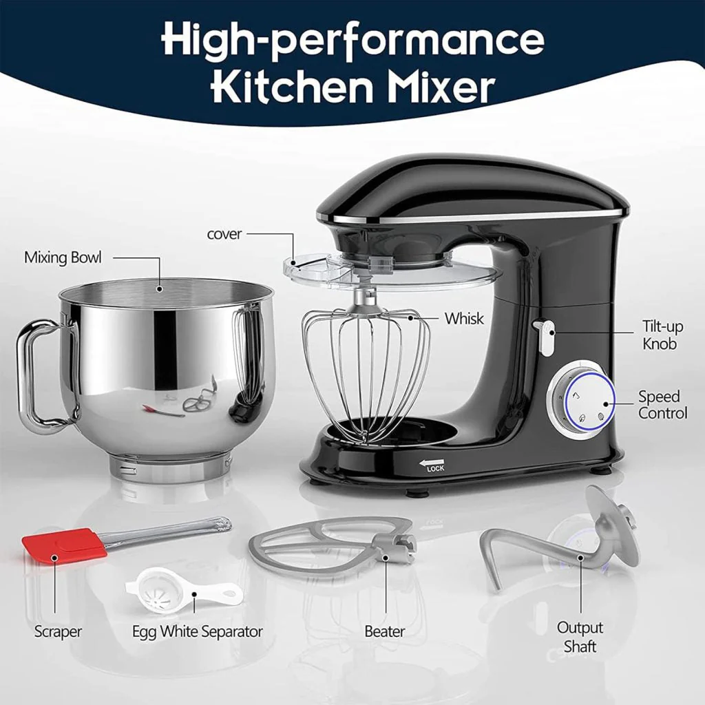 New -Speed Kitchen Stand Mixer 8L 660W – Electric Food Mixer with Bowl & Attachments 825737 - Image 4