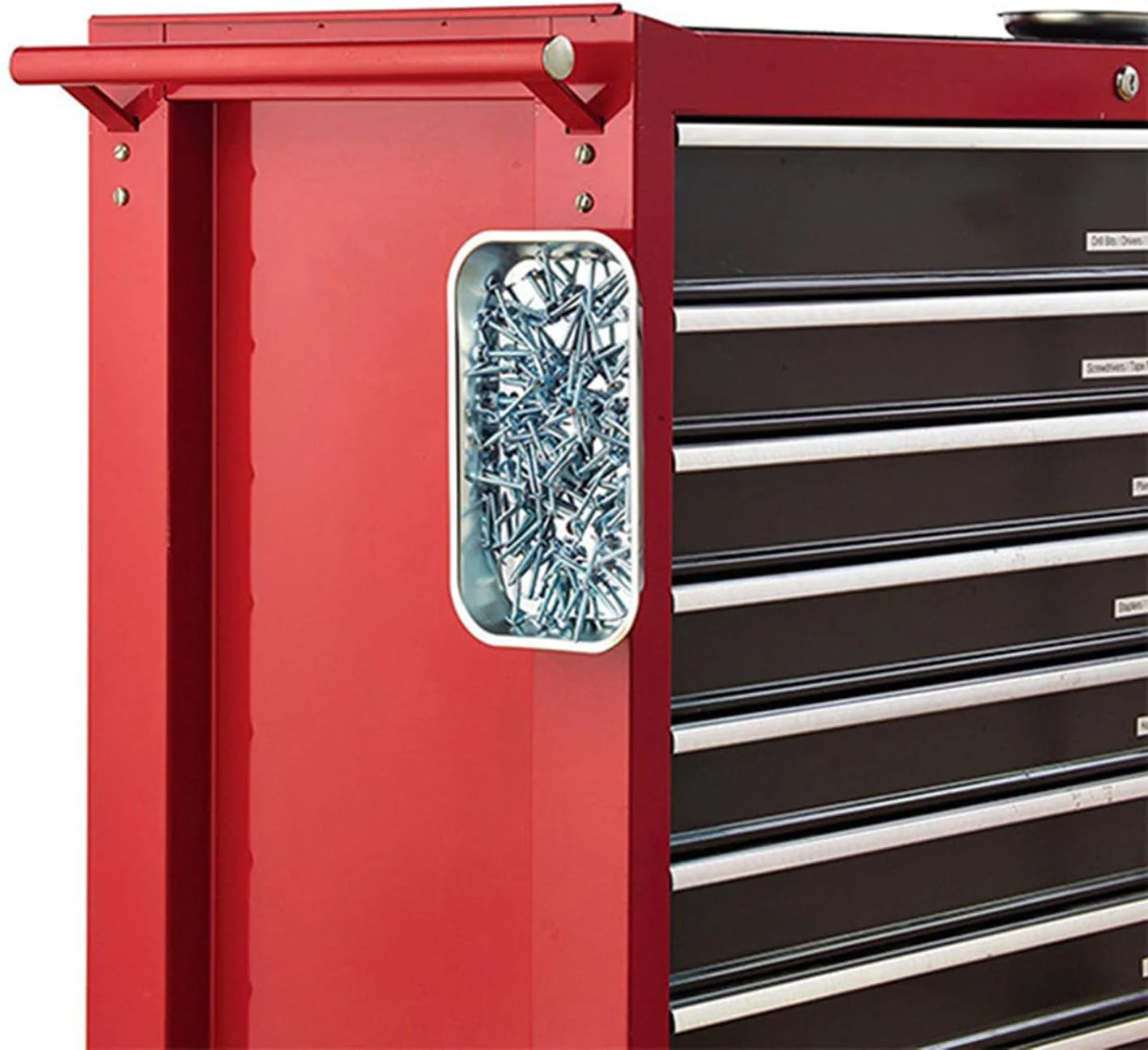 Stainless Steel Magnetic Parts Tray 9.4 x 5 Inch Heavy Duty Tool Organizer for Mechanics TP01095 - Image 3