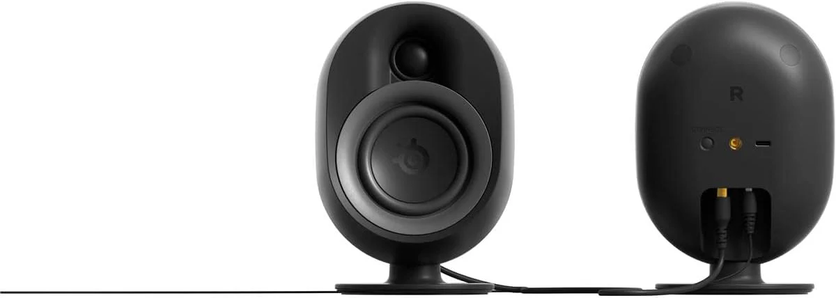 New SteelSeries Arena 9 Illuminated 5.1 Gaming Speakers – 5.1 USB Surround Sound – Wireless Rear Speakers – 2-Way Speaker Design – Subwoofer – Reactive RGB Light – PC, Playstation, Mobile, Mac. Used, good condition - Image 3