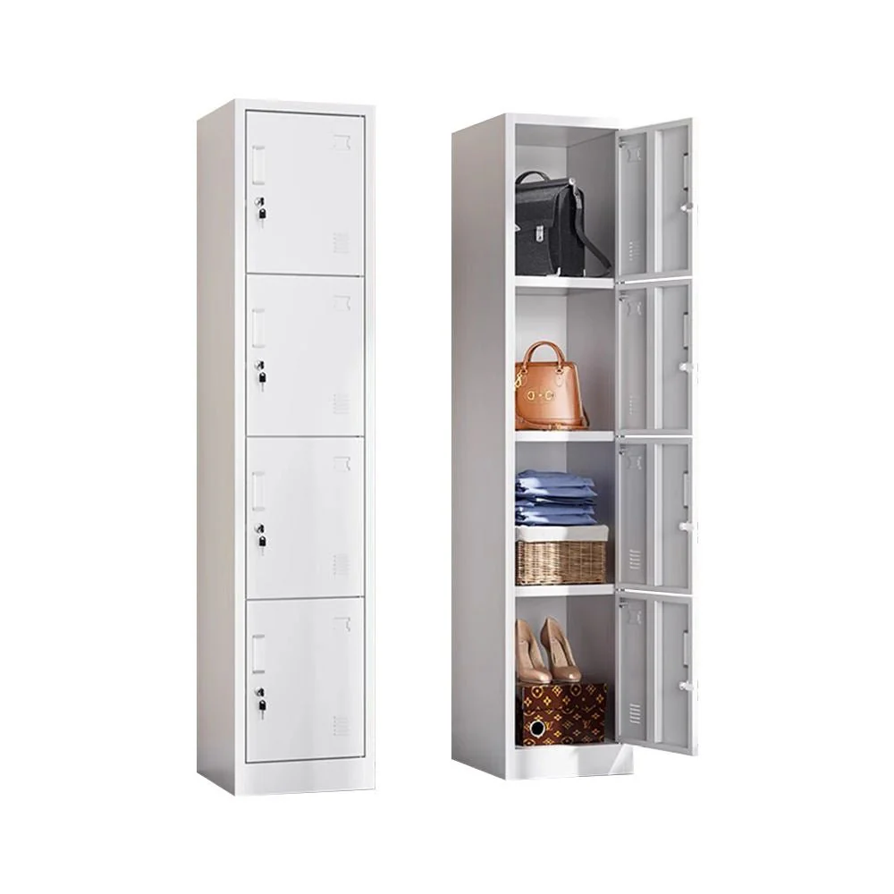 New Tall Steel Locker Cabinet 15″ × 17.7″ × 70.9″ Gray Metal Storage Unit YCDM04