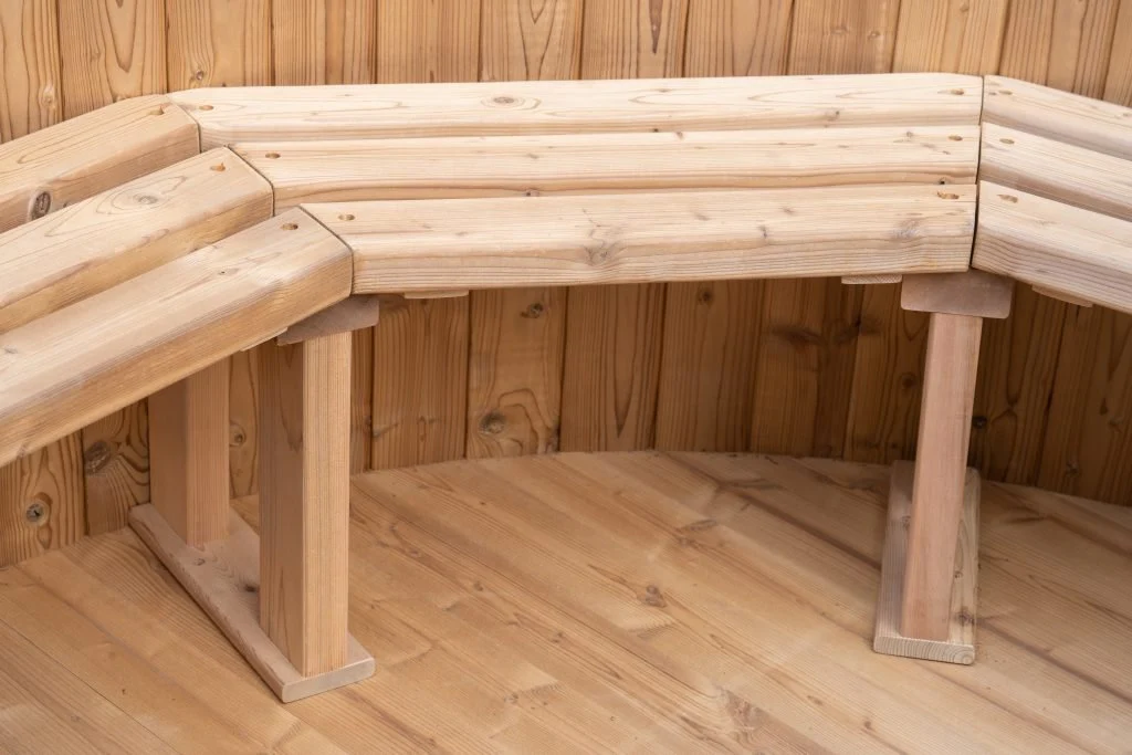 New Thermo Pine Outdoor Hot Tub with External Wood-Fired Heater | Eco-Friendly Luxury Spa SOT1810 - Image 4