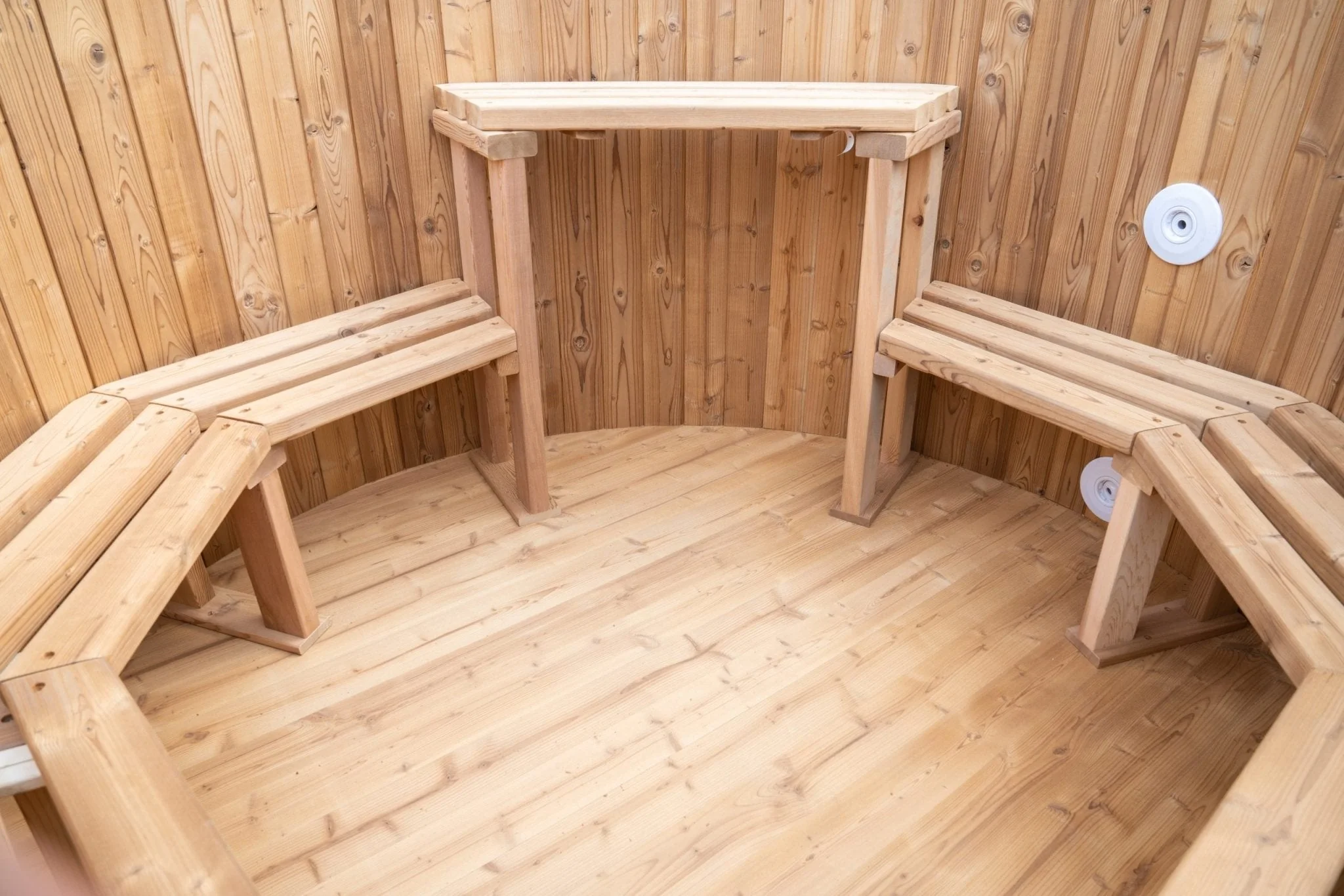 New Thermo Pine Outdoor Hot Tub with External Wood-Fired Heater | Eco-Friendly Luxury Spa SOT1810 - Image 5