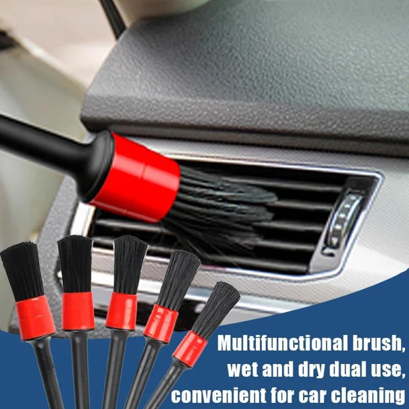 New Ultra Flexible Car Detailing Brush Set 5 PCS Car Care Cleaning Tools 5PCDB - Image 12