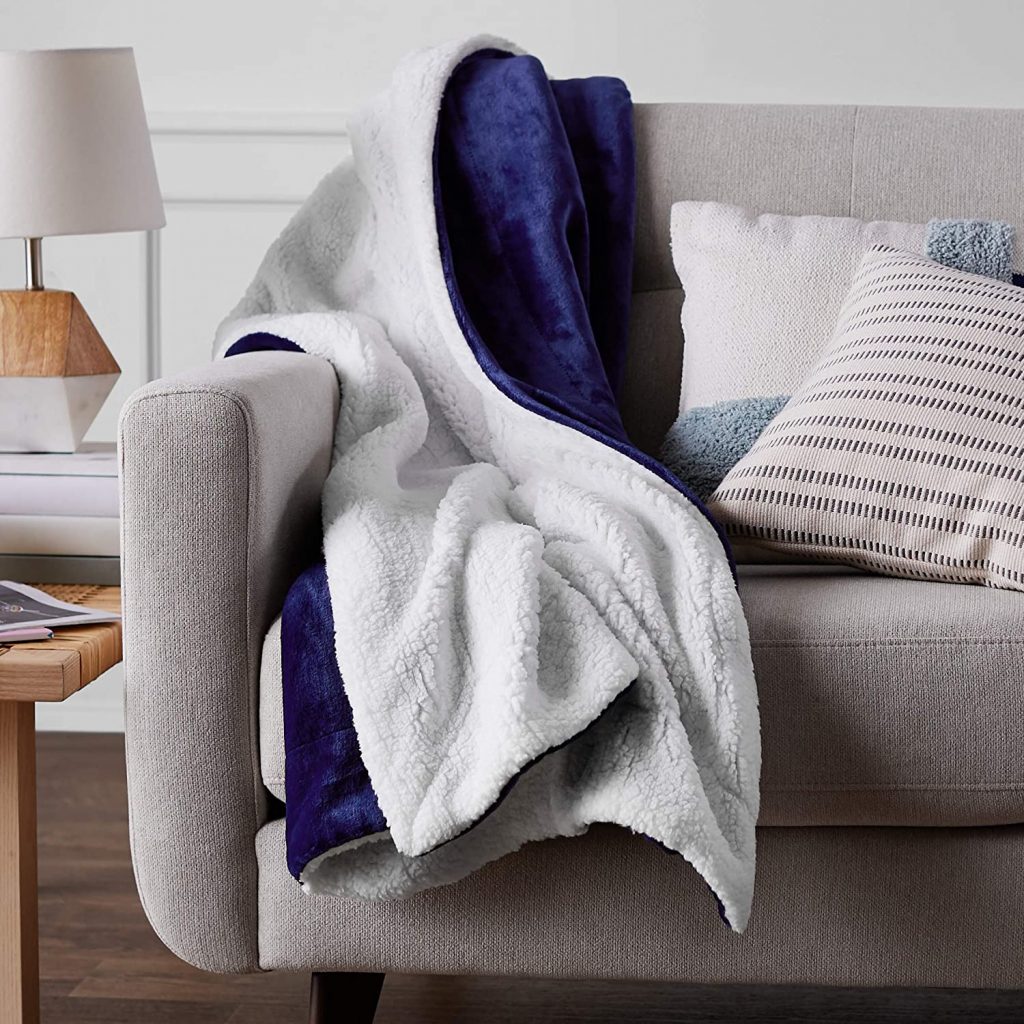 New Ultra Soft Micro Mink Sherpa Throw Blanket – Reversible, Warm & Cozy Fleece Throw for Couch or Bed 920CW - Image 5