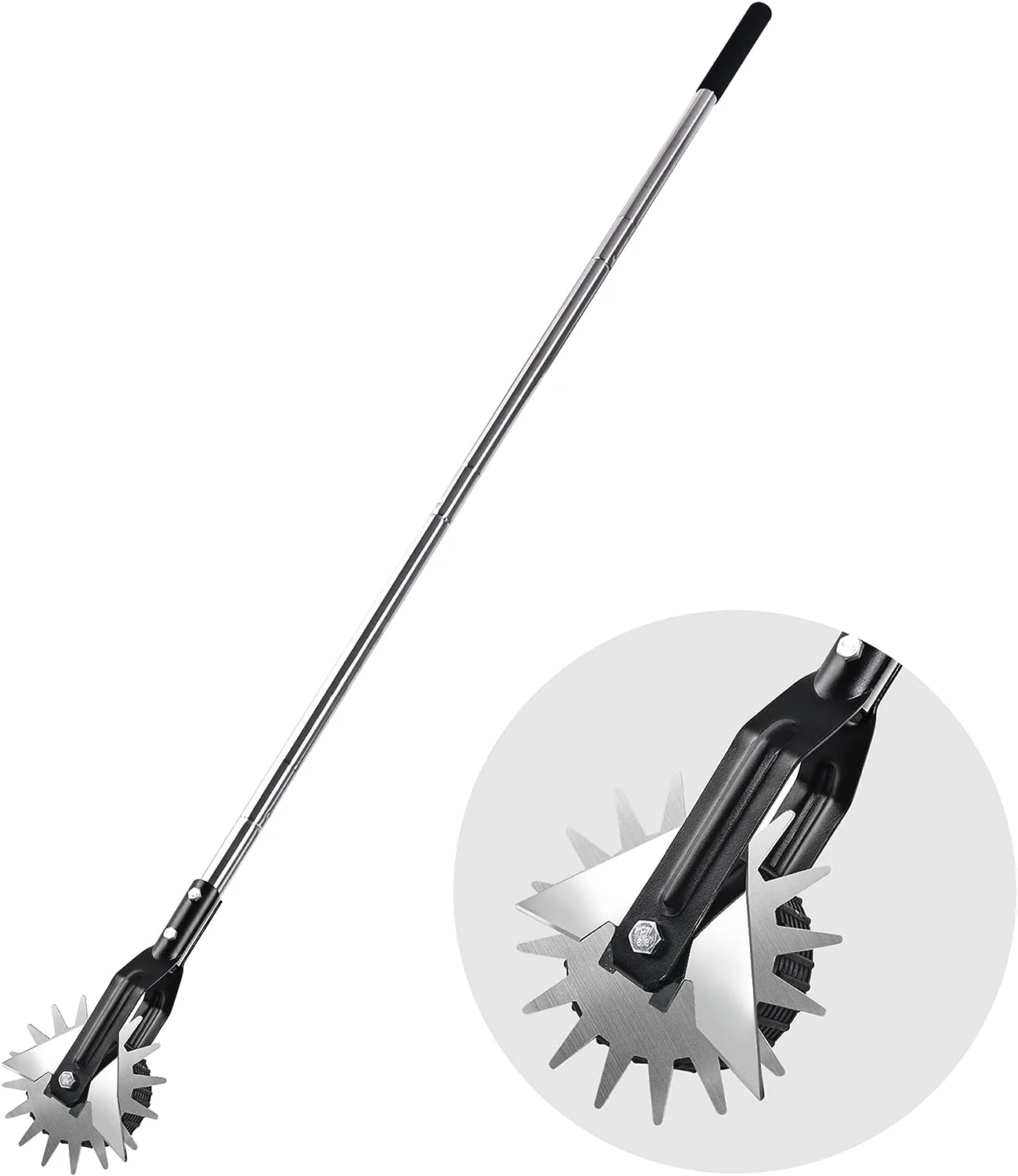 NEW Wheel Sidewalk Lawn Rotary Edger S1196 - Adjustable Manual Grass Trimmer