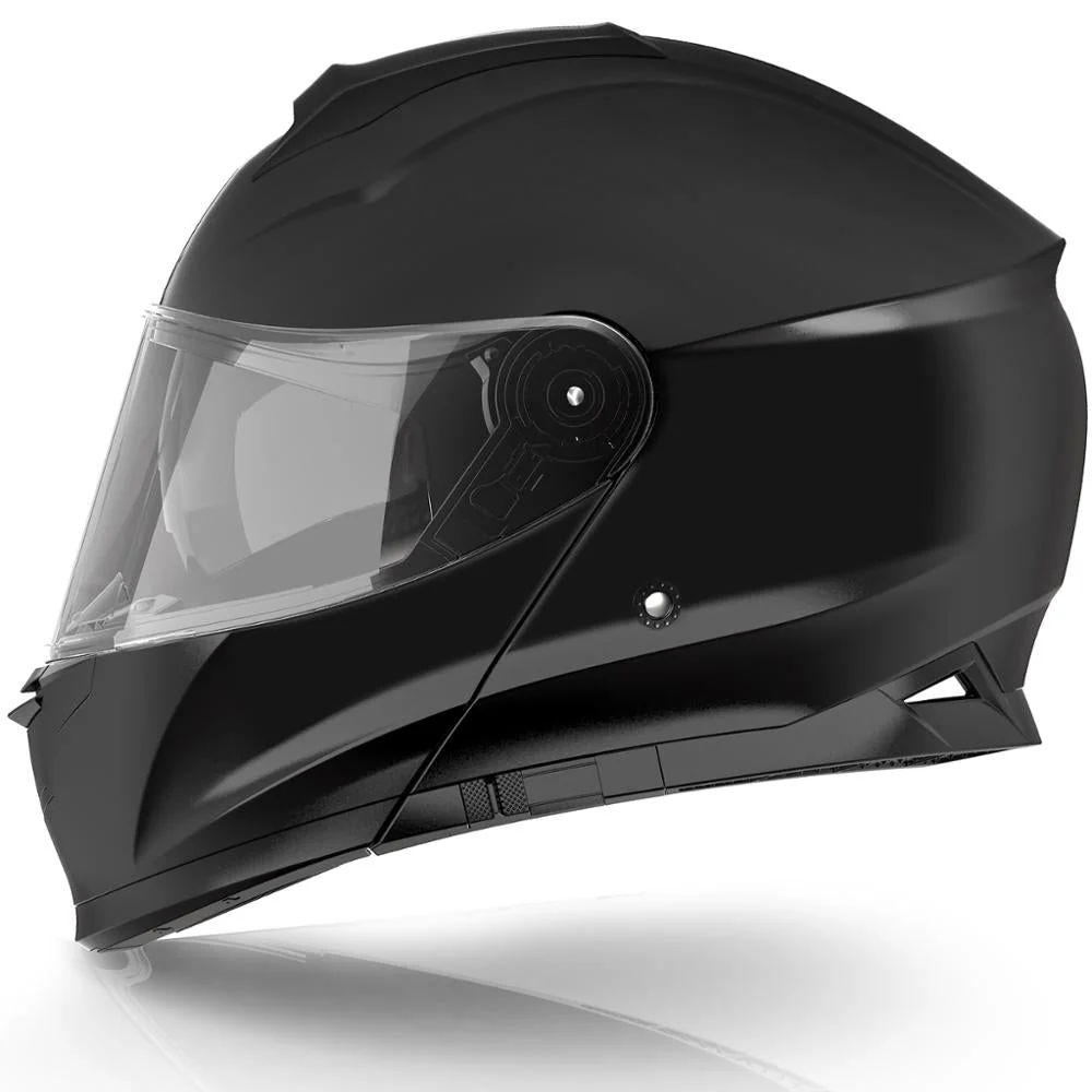 New YEMA Full Face Motorcycle Helmet with Double Visor – Black Matte