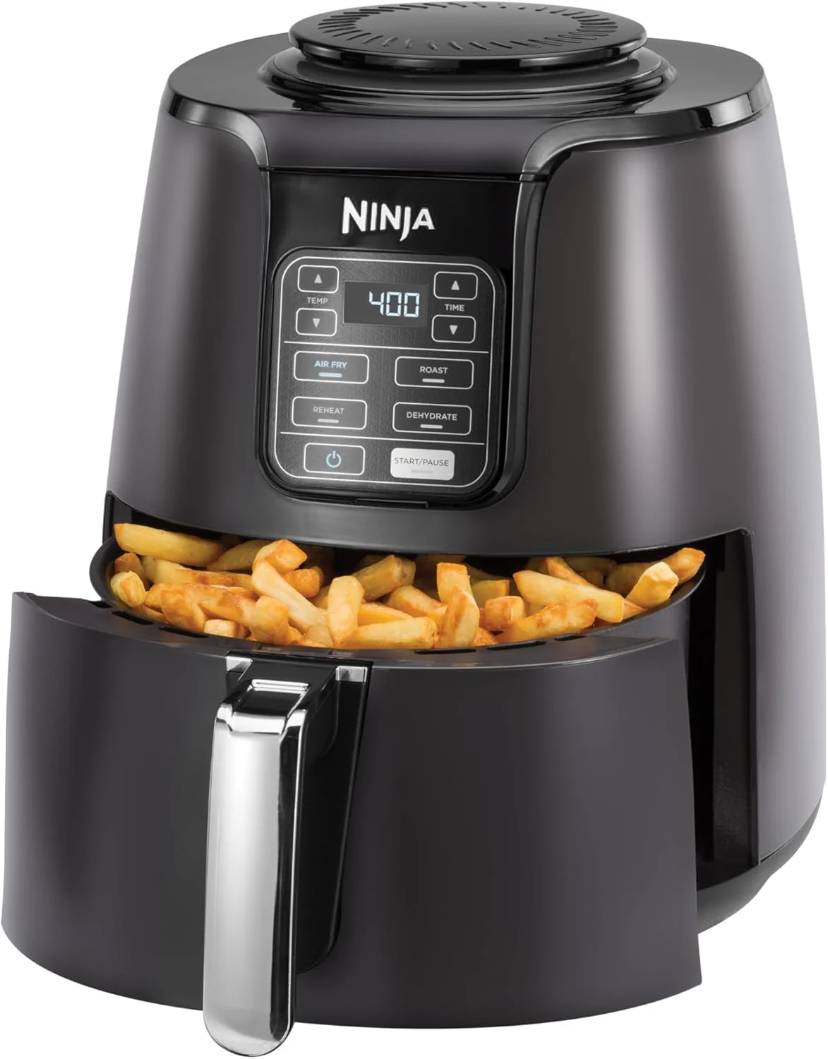 Ninja AF101 Air Fryer 4 Qt Programmable Electric Air Fryer – Black &amp; Grey 622357000000