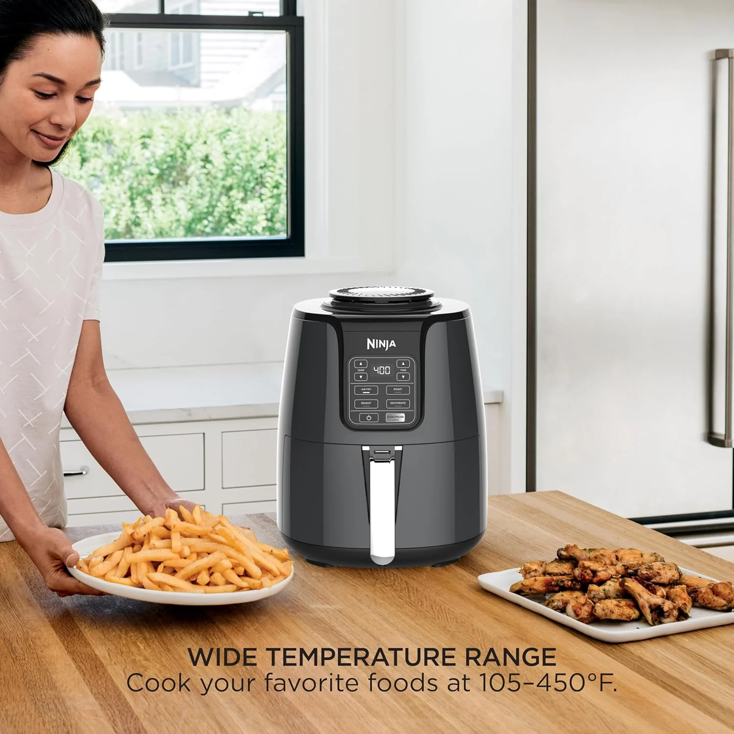 Ninja AF101 Air Fryer 4 Qt Programmable Electric Air Fryer – Black &amp; Grey 622357000000 - Image 4