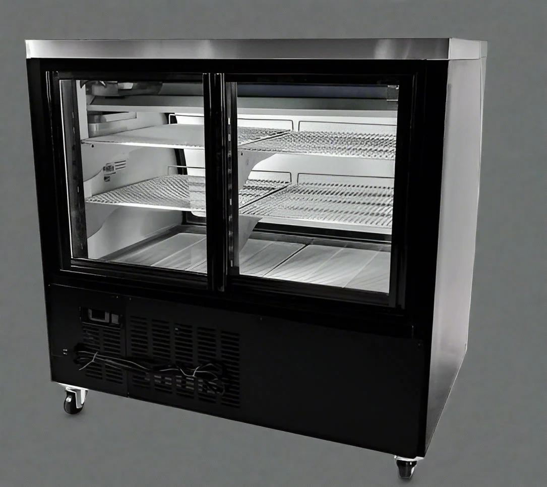 Commercial Curved Glass Deli Display Fridge – NSF Certified Cooler, 47" & 78" Sizes - Image 8