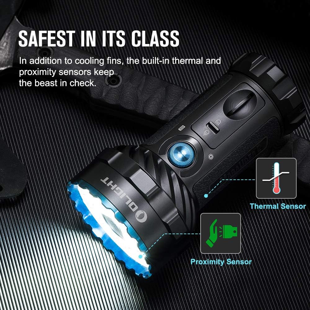 OLIGHT Marauder 2 Ultra Bright Rechargeable 14,000-Lumen Flashlight – 800m Spotlight & 12-LED Floodlight Combo - Image 3