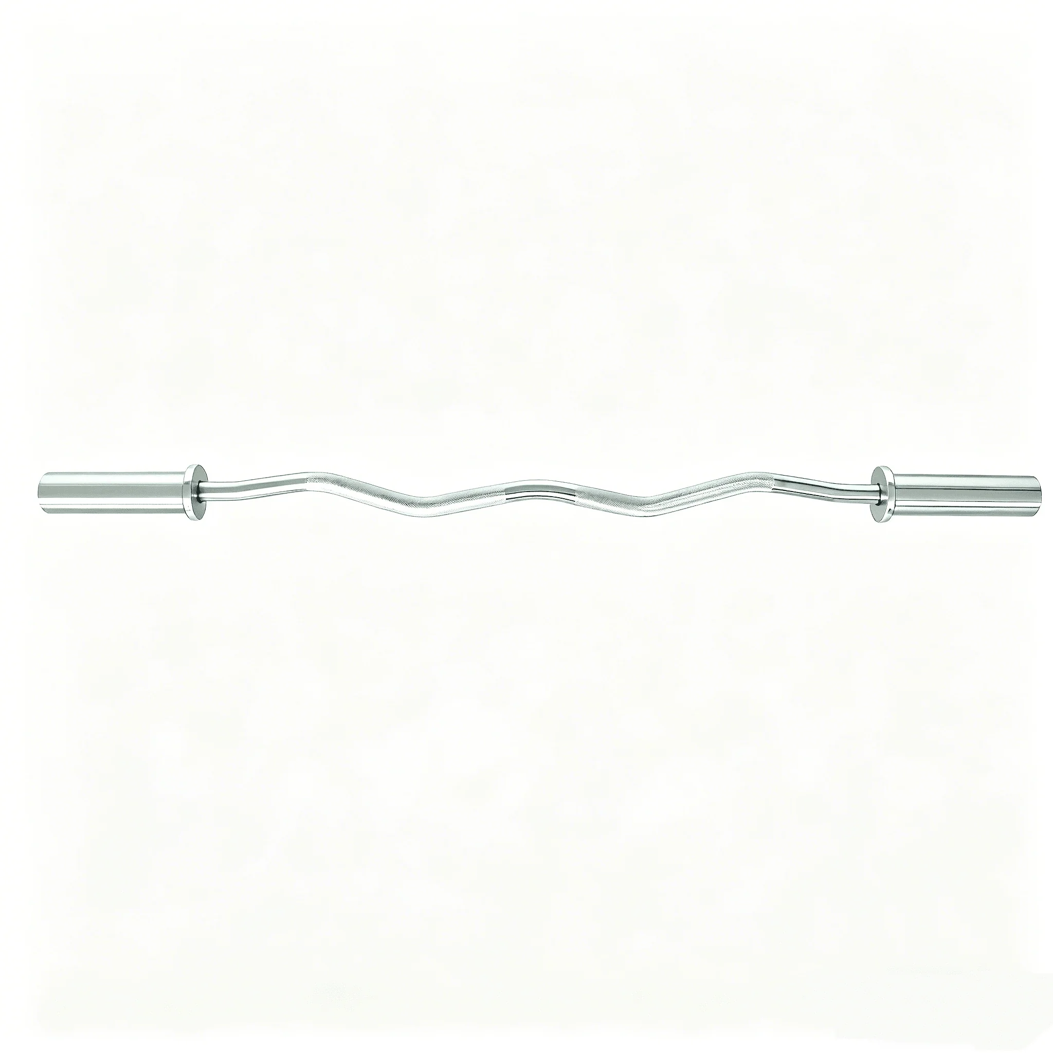 Olympic 47" EZ Curl Bar 2" Weight Plates Chrome Steel with Spring Collars CBLB472
