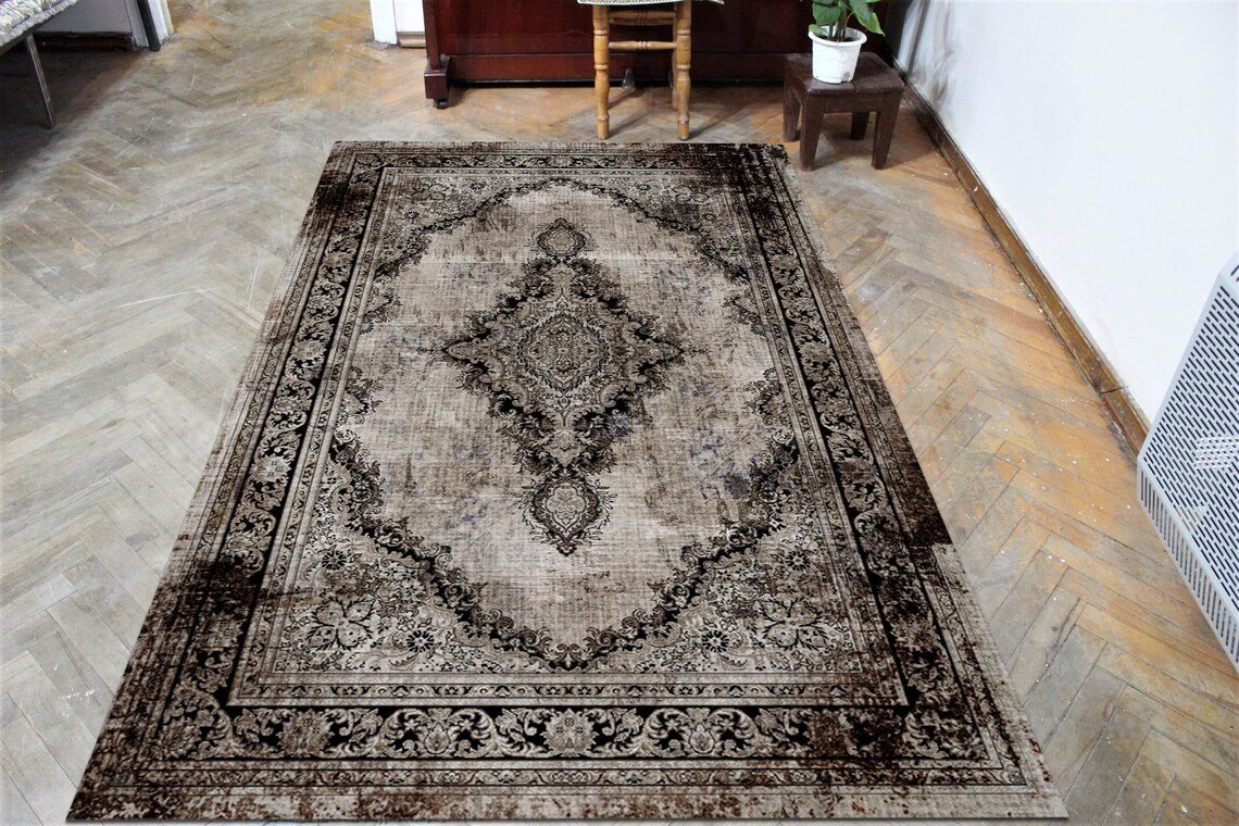 Oriental Area Rug – Non-Slip Boho & Traditional Living Room Carpet - Image 11