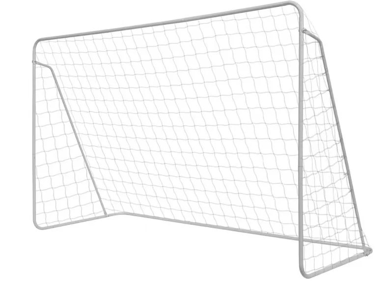 Outdoor Soccer Goal – 7.9 x 4.9 ft Steel Frame with Weatherproof Net | White | 20250610