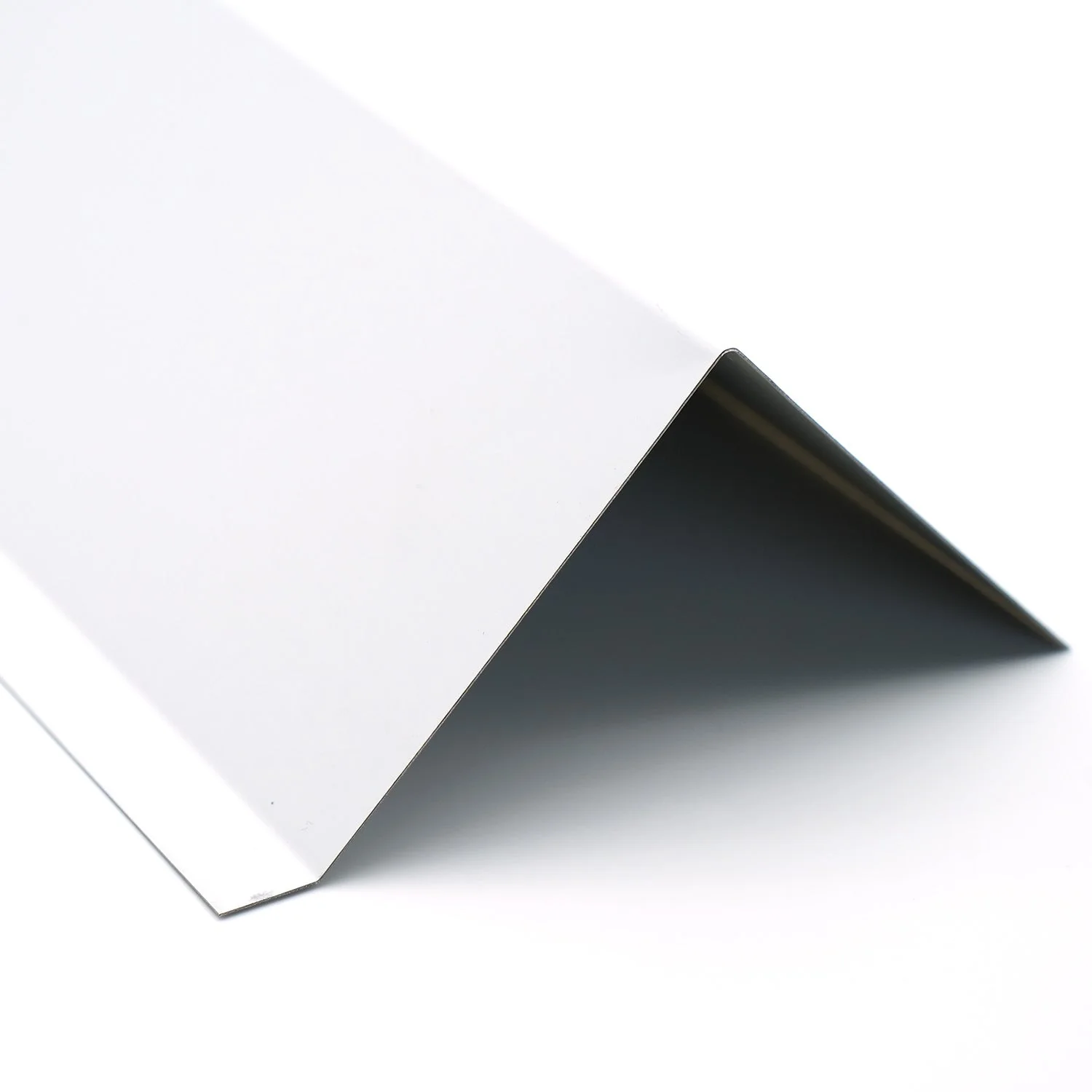 Painted Steel Roof Drip Edge Flashing White 10 Ft Residential Commercial - Image 2