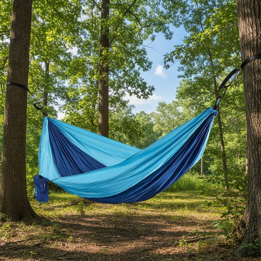 Parachute Hammock with Adjustable Tree Straps – 500 lb Capacity, Lightweight Camping Hammock – PH030021T
