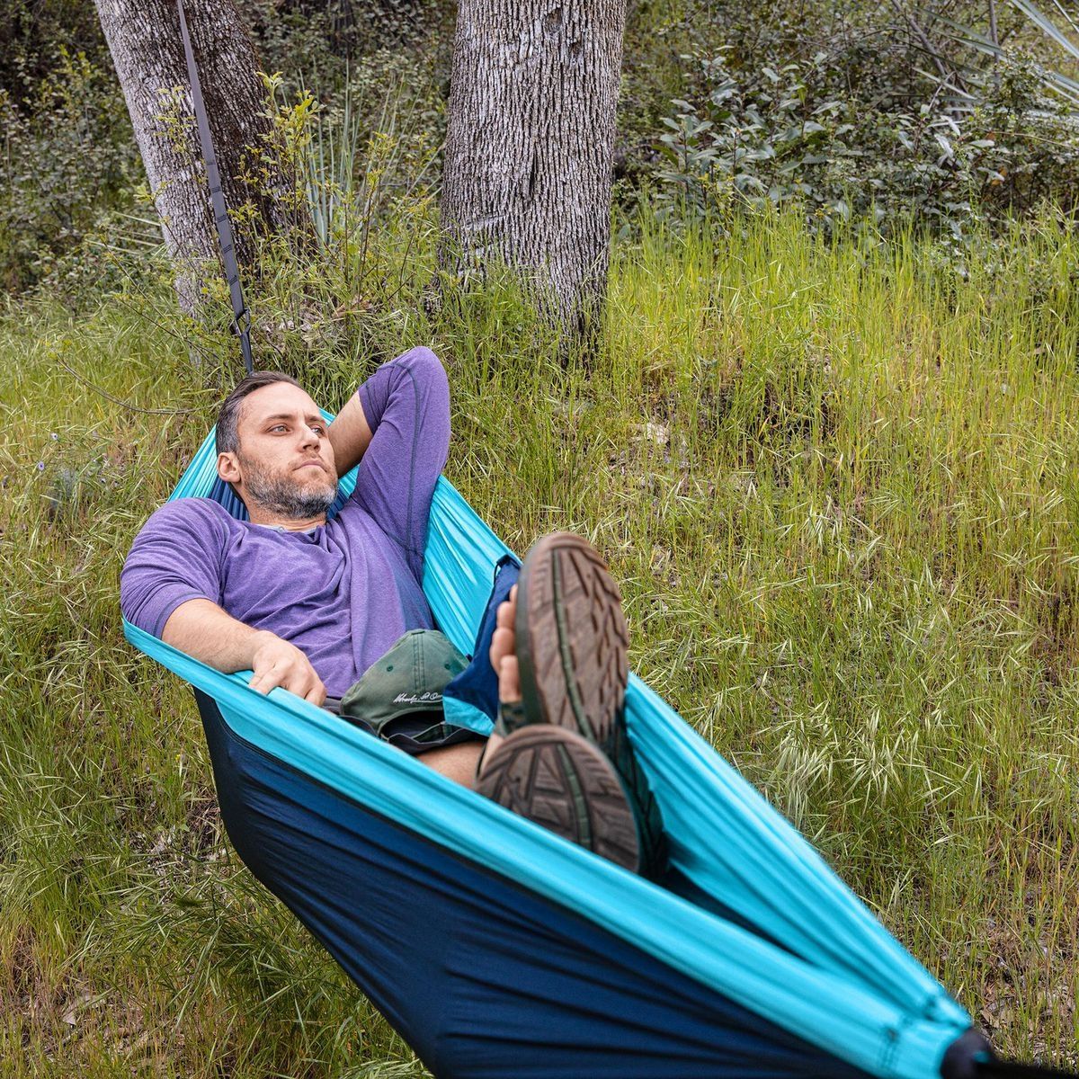 Parachute Hammock with Adjustable Tree Straps – 500 lb Capacity, Lightweight Camping Hammock – PH030021T - Image 7