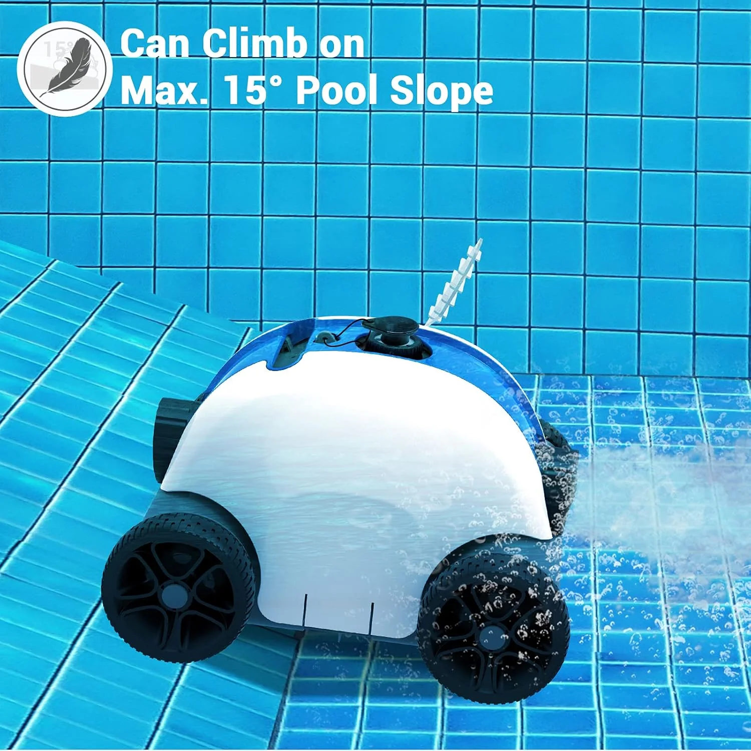 PAXCESS Robotic Pool Cleaner – Automatic Wired Pool Vacuum with Dual Drive Motors PAXHJ1008POOL - Image 5