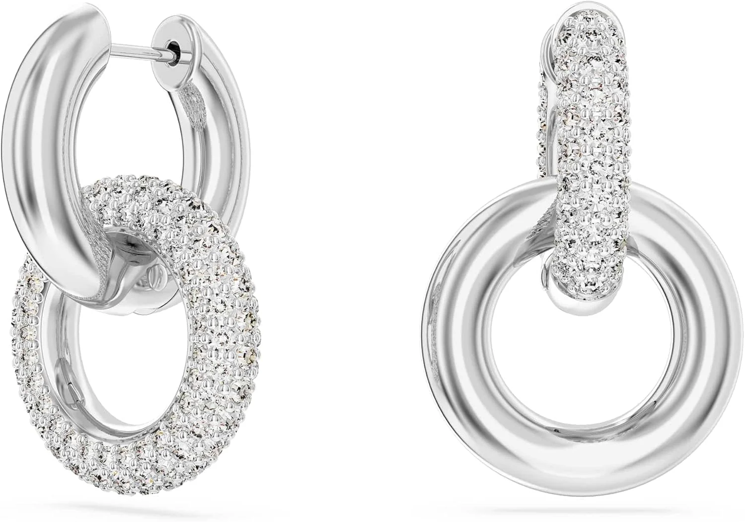 Pendientes de aro Swarovski Dextera 5671807 Bucle, Argent sterling