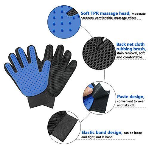 New Pet Grooming Gloves for Dogs & Cats – Hair Removal, Deshedding & Massage Mitts PG007 - Image 4